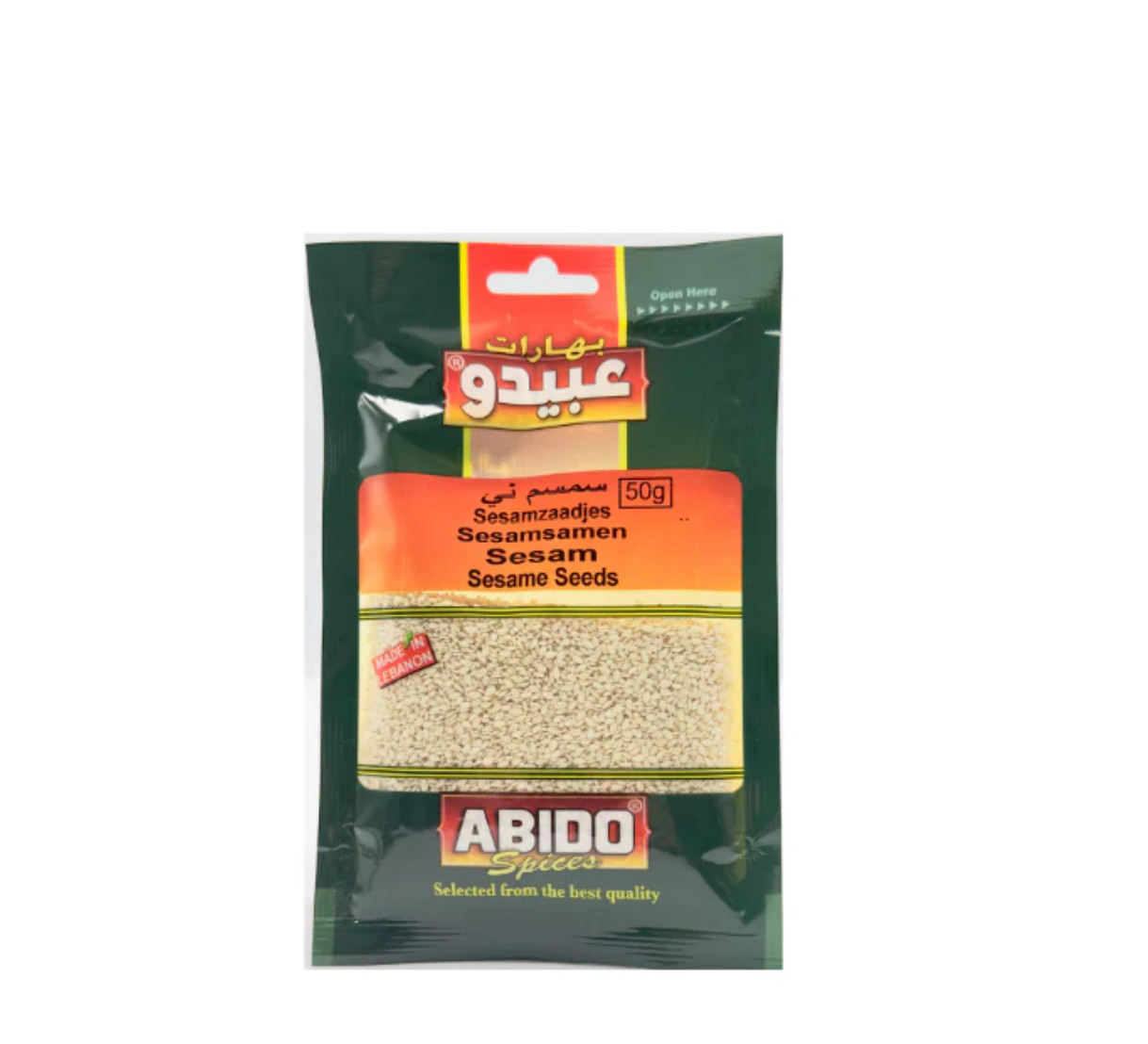Abido, Sesame Plain, 10x50g