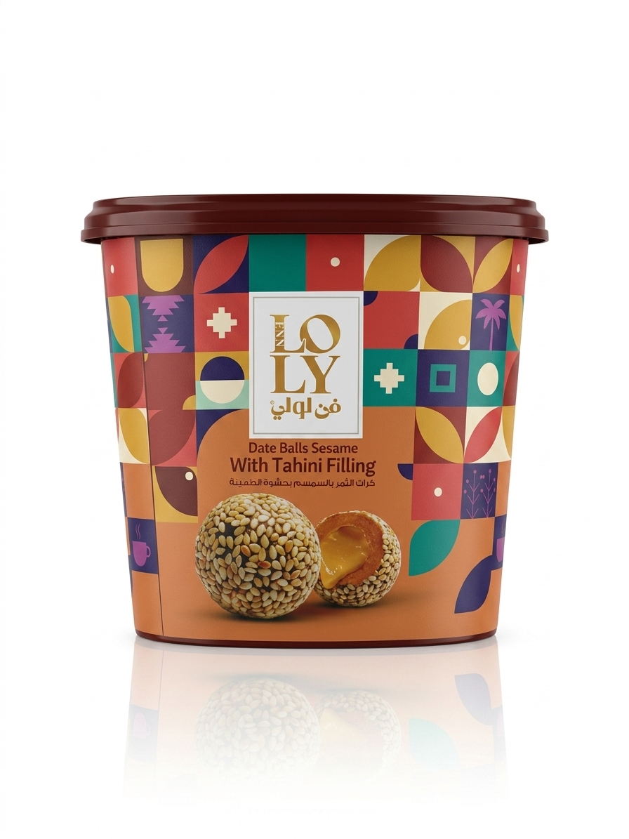 LOLY DATE BALLS SESAME WITH TAHINI 400GR