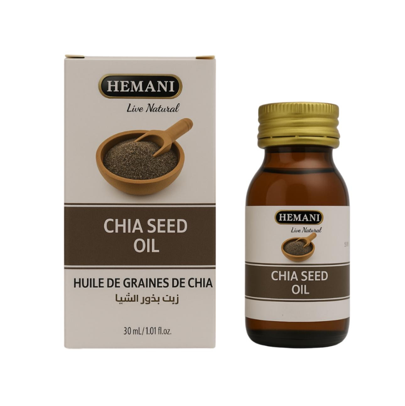 hemani chia oil 30ml / 12 /