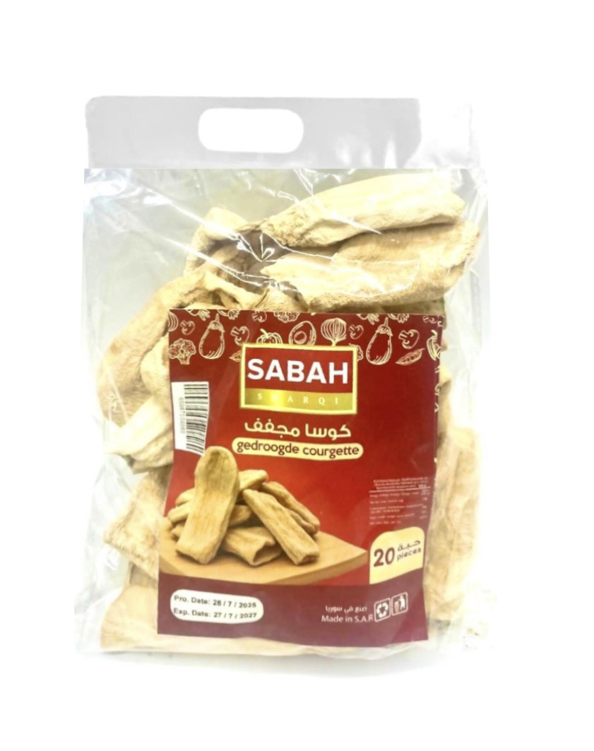 GOchtendgedroogde courgette 40 stuks /36/