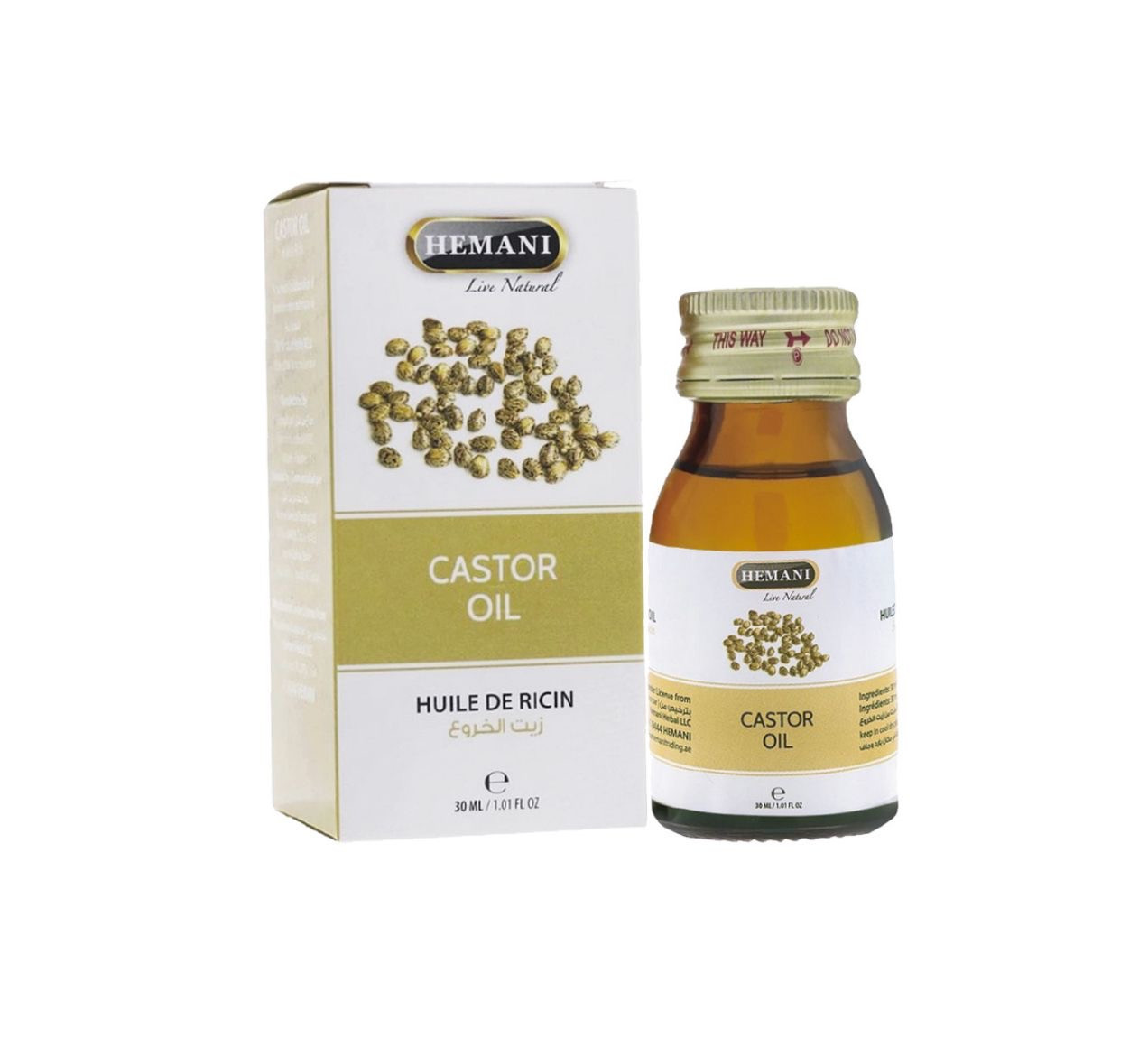 hemani castor oil 30ml / 12 /