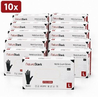 Handshoenen Zwart (  L ) 10 STK
