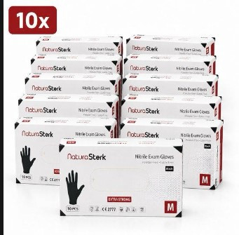 Handshoenen Zwart ( M ) 10 STK