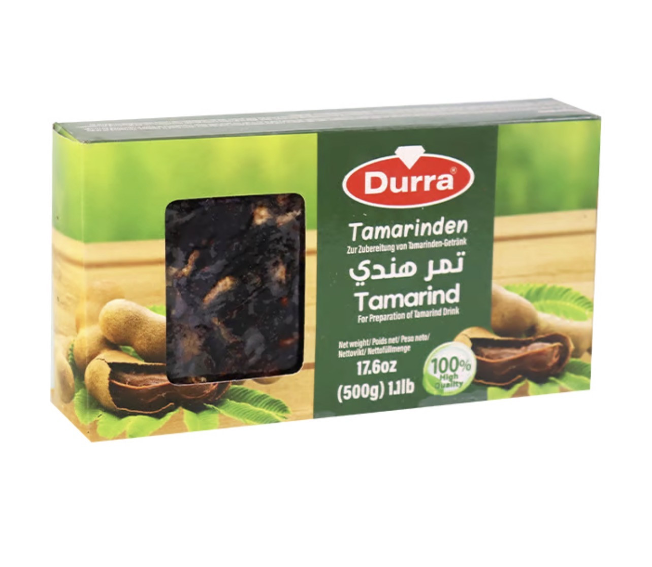 DURRA TAMARHIND (GEDROOGDE INDIAN DADEL)500 G